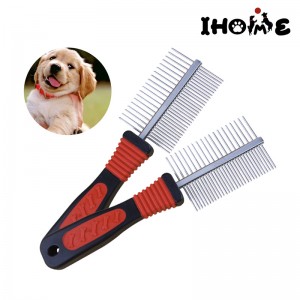 Dog Grooming Comb Metal Shedding Brush Deshedding Fur Rake