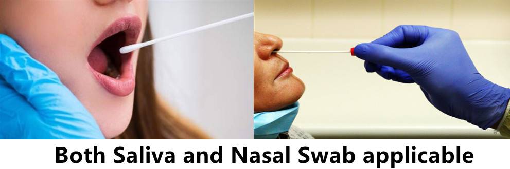 Covid 19 nasal swab laway swab