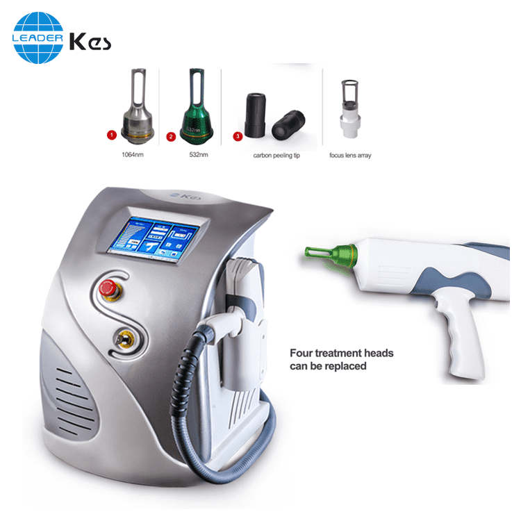 Professional portable q switched nd yag laser tattoo removal machine
