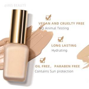 High quality foundation liquid full coverage foundation private label waterproof makeup foundation liquid