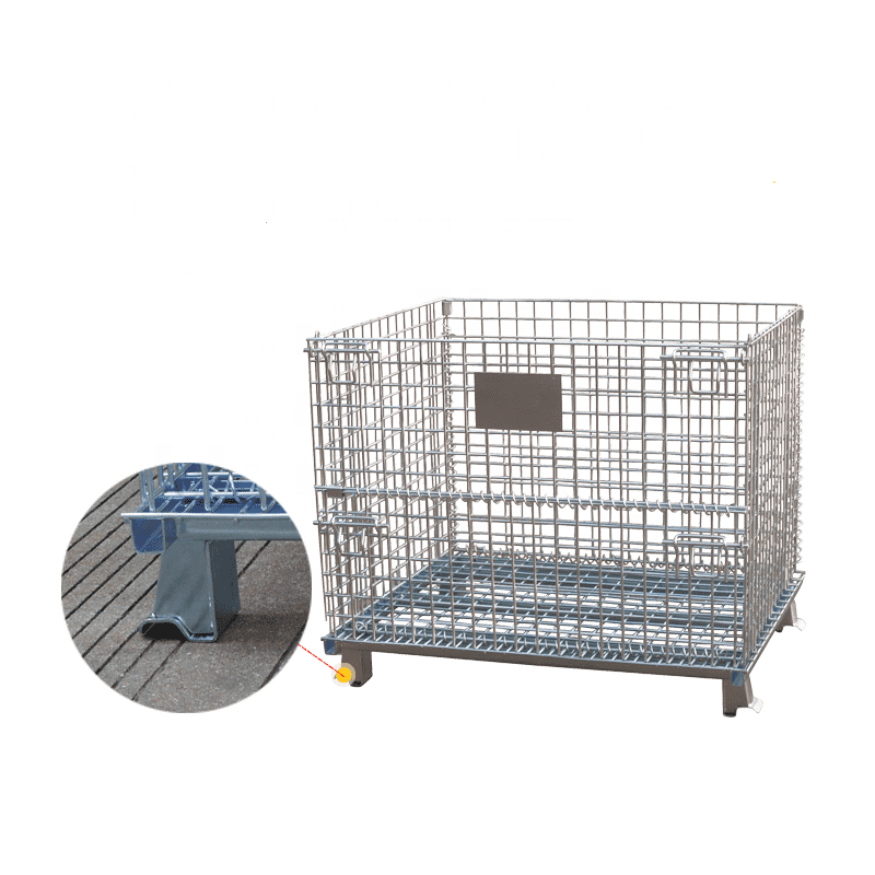 Collapsible Metal Steel Wire Mesh Pallet Container