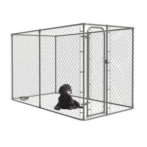 Durable Chain Link Large Dog Kennel Galvanized Outside