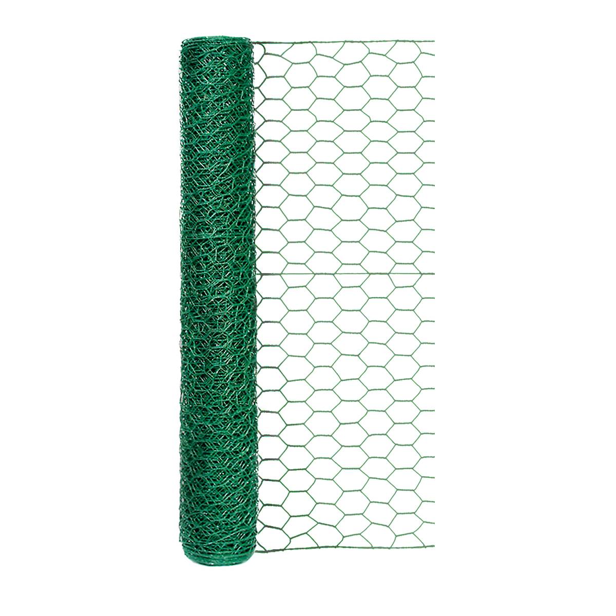 13mm  Pvc Coated Chicken Wire Mesh 1m 1.5m 2.0m Width 0.7mm Dia