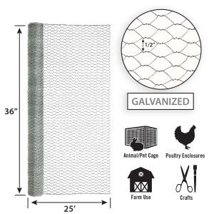Hexagonal Chicken Wire Fencing Animal Protection 31mm