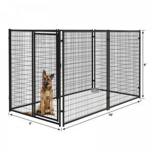 Outdoor large dog metal cage pet kennel and runs pre assembled