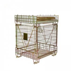PET preform Wire Mesh Cage Collapsible Metal Steel Container