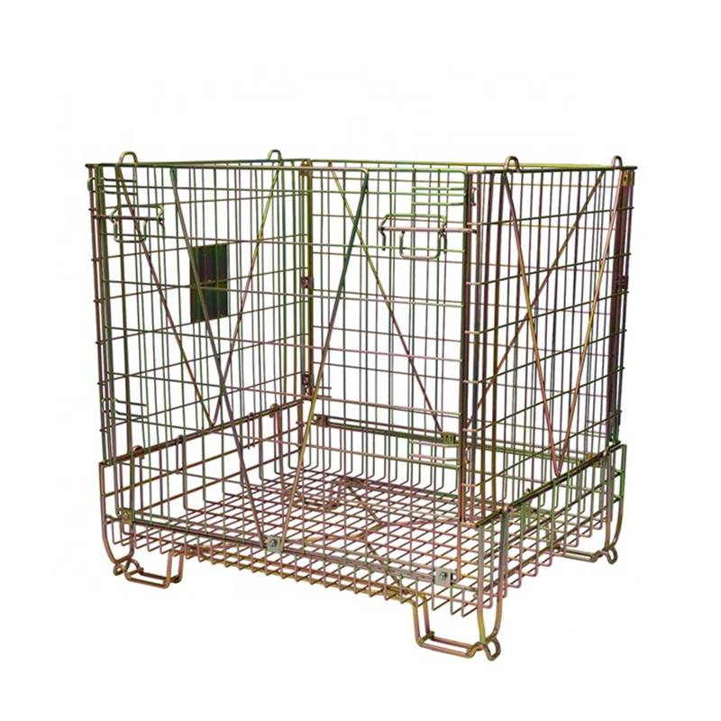 PET preform Wire Mesh Cage Collapsible Metal Steel Container Featured Image