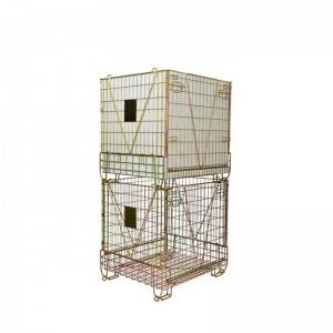 PET preform Wire Mesh Cage Collapsible Metal Steel Container