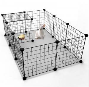 Protable Pet Playpen DIY Metal Wire Cage indoor
