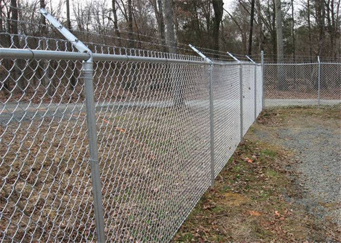Residential Sites Standard Galvanized Chain Link Fencing 50mm/BWG 14