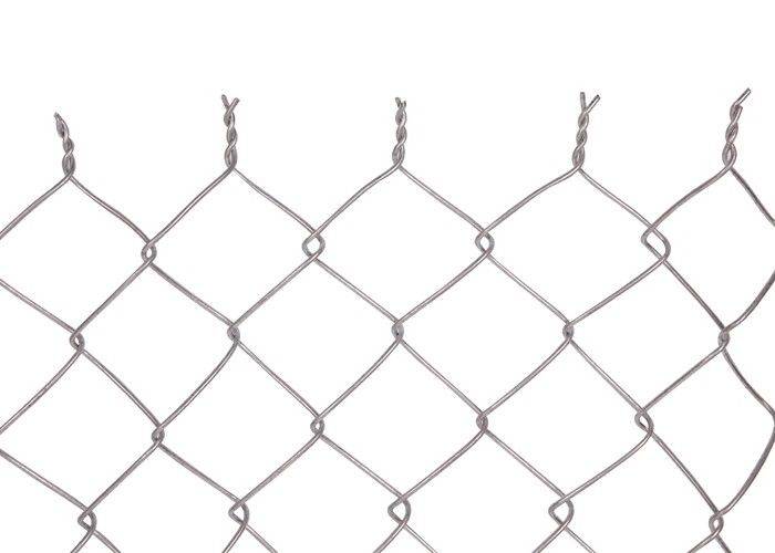 Cyclone Wire Mesh Chain Link Fencing 50mm For Airports / Expressway