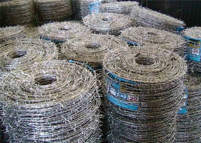 Weave Galvanized Stainless Steel Barbed Wire For Grass Boundary / Railway