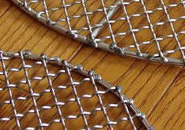 High Temperature Resistant Pre Crimped Wire Mesh Barbecue Grill Netting With Square Hole