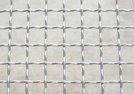 Mild Steel Zinc Barbecue SS304 Crimped Wire Mesh , Chrome Plated Wire Mesh