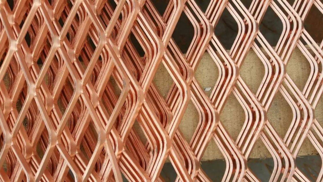 Decorative Flattened Expanded Metal Mesh 4×8 With Diamond Hole Pattern