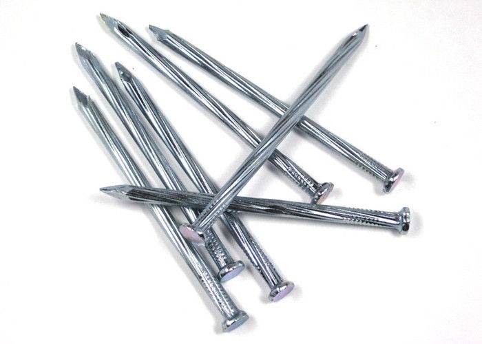Smooth Shank Galvanized Concrete Nails 9 Gauge 4'' For Building Construction