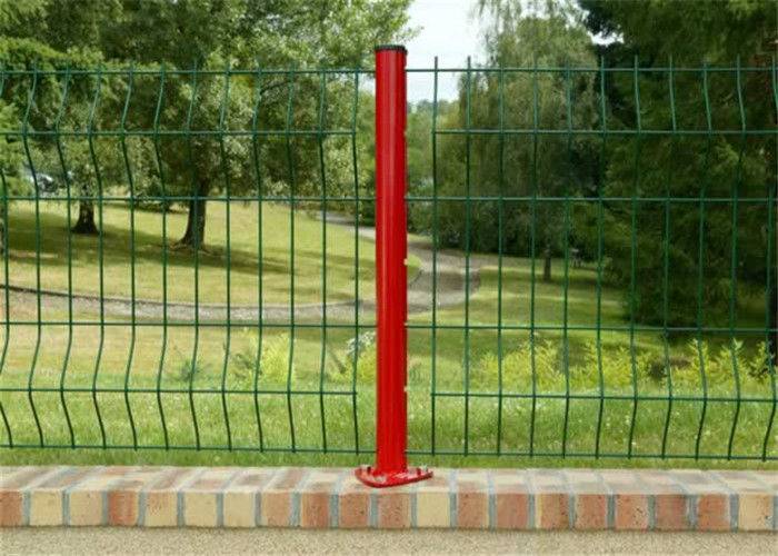 Professional Plastic Coated Garden Wire Mesh Fencing With Heavy Steel Structure