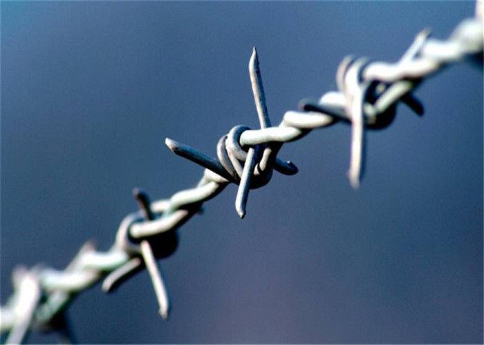 Heavy Duty Barbed Wire Fence Galvanized Iron 4 Point 3'' For Farm Guard