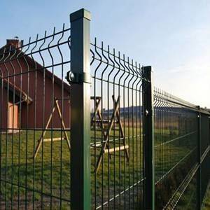 3d Welded Wire Mesh Fencing Panel Garden Fence For Residential