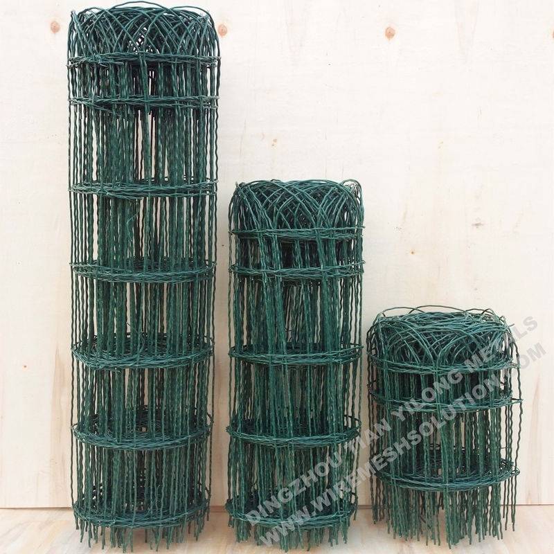 Electric SS Garden Flower Border Fence Garden Wire Mesh With Green Powder Coating