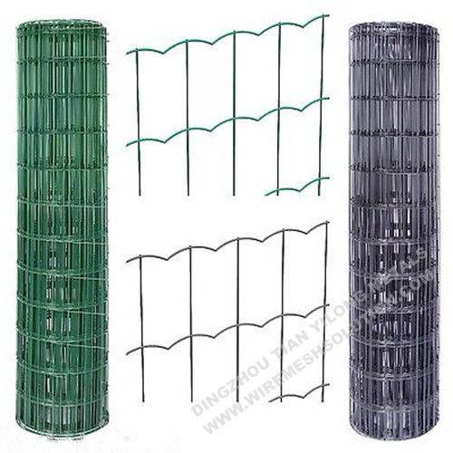 PVC Coated Green Garden Wire Fencing / Decorative Galvanized Welded Wire Mesh
