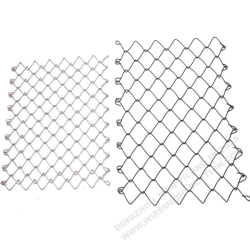 Railway / Road Silver Galvanized Chain Link Fencing Maximum Corrosion Resistance