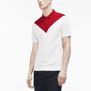 Popular style side zippers men polo shirt