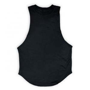 Plain Dye Solid O-Neck 100% Cotton Casual Muscle Tank