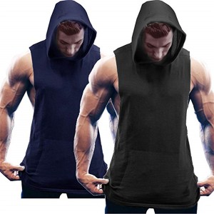 Men’s tank top with hoodies