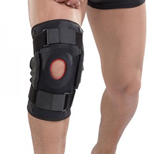 Hinged knee support
