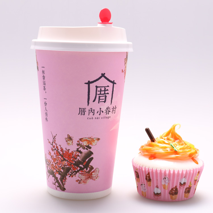 Single layer paper cold cup