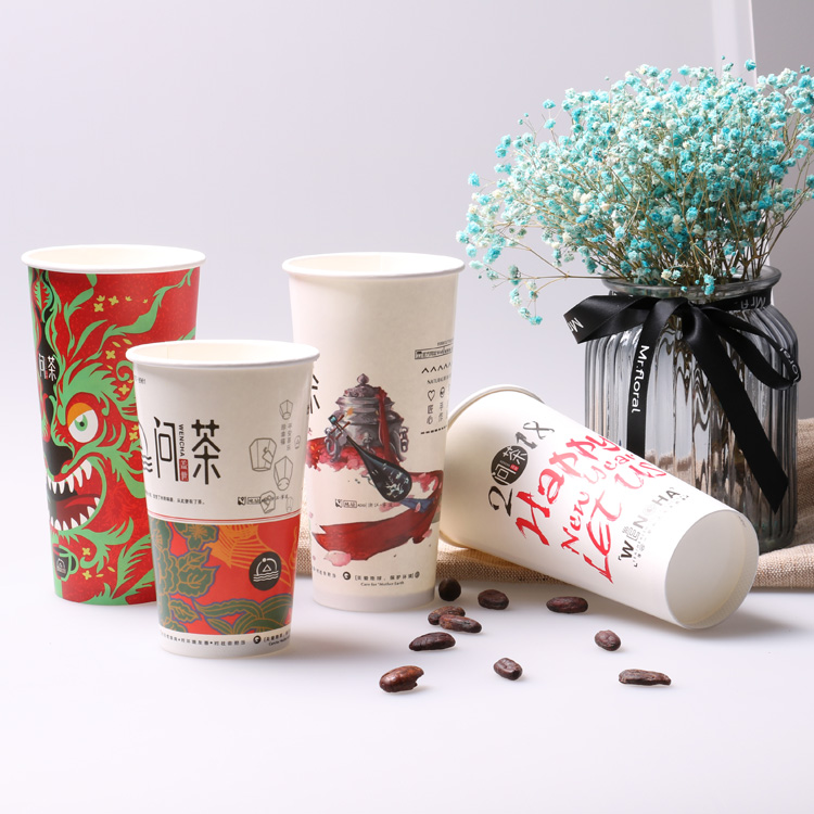 Single layer paper cold cup