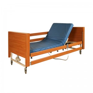 Hospital bed with castor