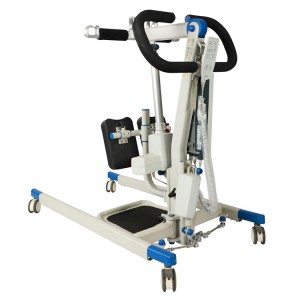Electric patient lifter with adjustable base