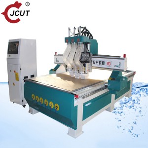 Three spindle wood cnc router machine
