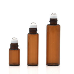 10ml amber roller ball bottle cosmetic package
