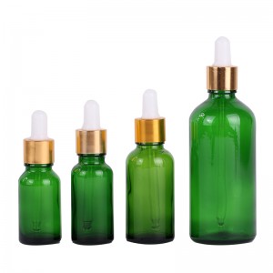50ml color essential oil skin care glass dropper bottle