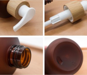 120mlBrown frosted light-proof lotion pump bottle