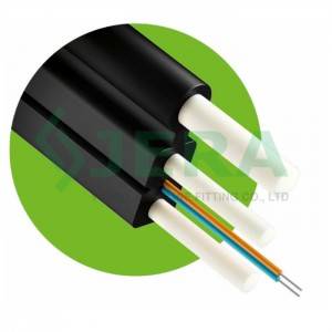 Fiber optic drop cable with FRP wire and FRP ro...