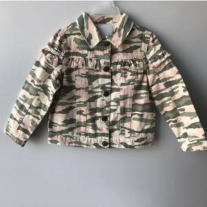 Camouflage denim jacket