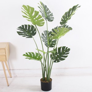 4-футовые искусственные растения монстера, новый дизайн, хит продаж, 120 см