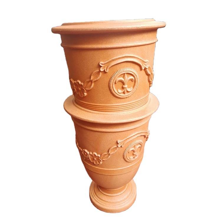 Column Flowerpot Outdoor Rotomolded Indoor Garden Flower Pot Durable Light Weight Rotomolding Flowerpot