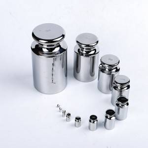 Calibration weights OIML CLASS M1 cylindrical, polished stainless steel