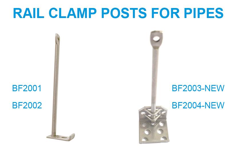 Rail Clamp Posts for Pipes