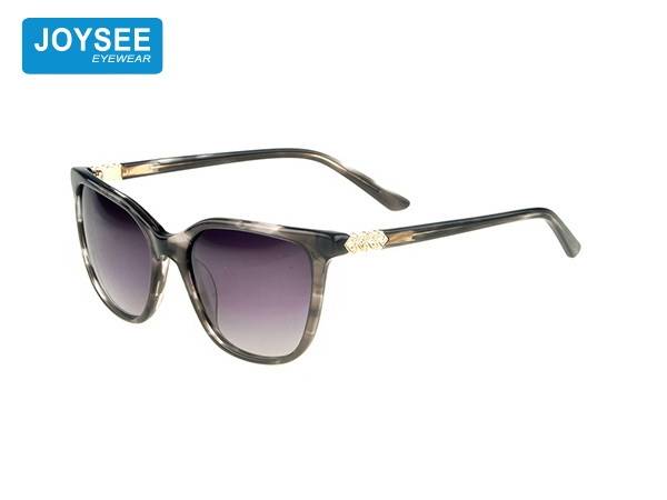 Joysee 2021 handmade acetate frame metal strap drill leg fashionable sunglasses high quality glasses