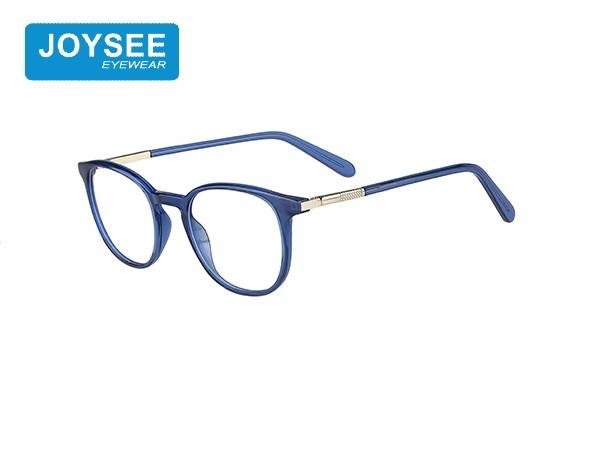 Joysee 2021 J51EP19022 The latest hand-made fashion round frame frames, with exquisite metal temple glasses