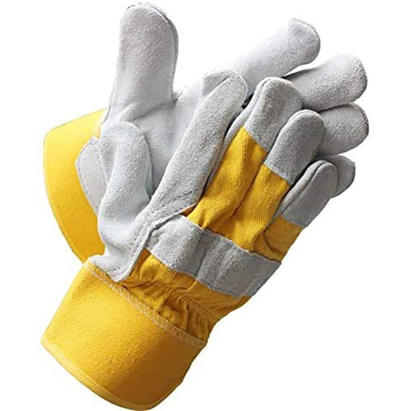 Heavy Duty Industrial Safety Gloves cowhide split Leather palm Gloves Featured Image
