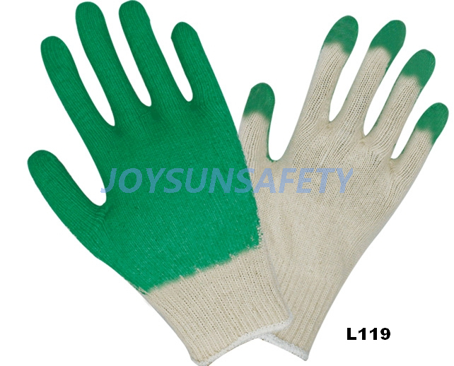 L119 latex coated gloves T/C liner
