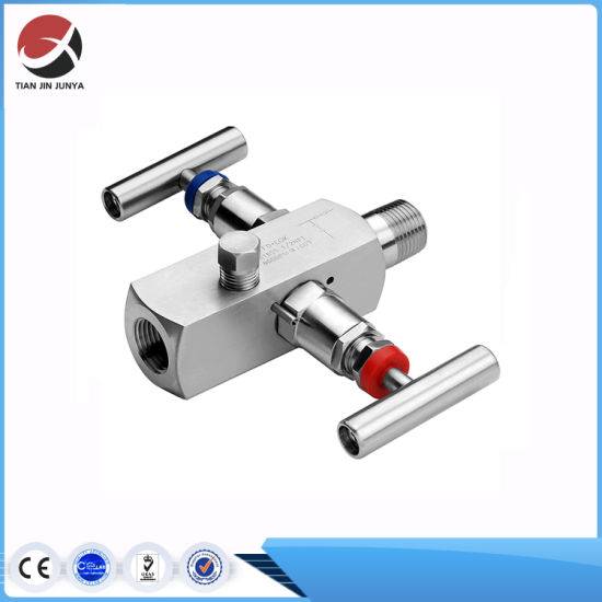 Block and Bleed Valve Double Instrument Stainless Steel 304 316 Compressor Two Handle Valve Gauge Bottom Steam Manifold Valve