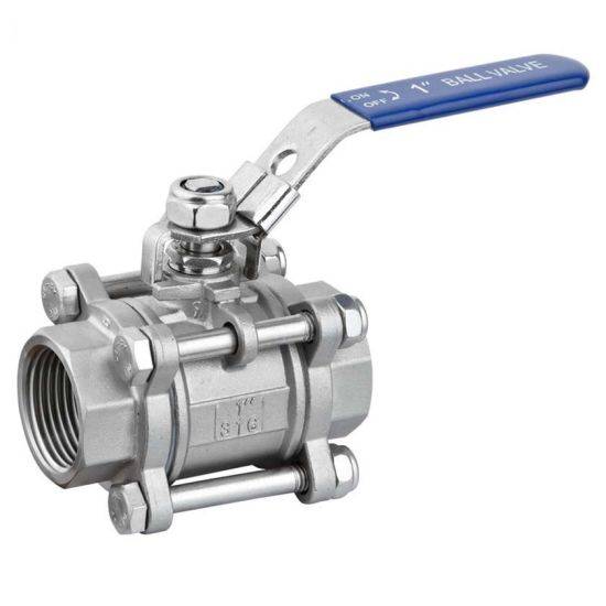 1/2"High Quality Factory Direct Stainless Steel 316 304 Thread 3PC Long Type 3202-M3 Ball Valve